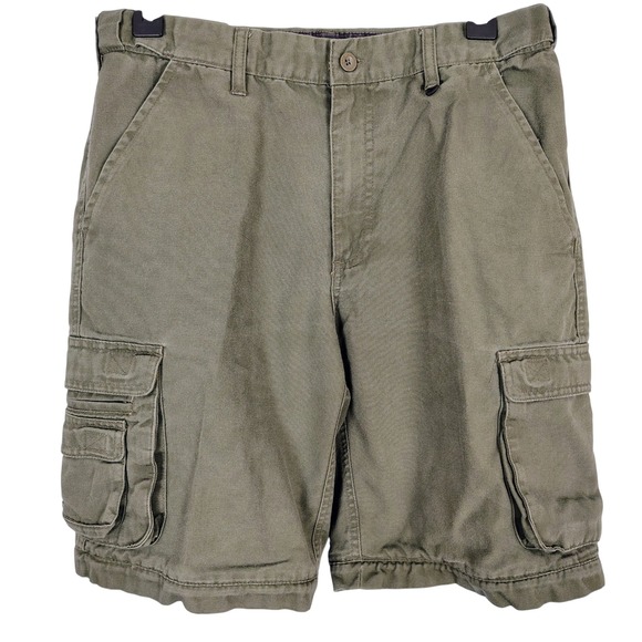 Boy Scouts of America Other - Boy‎ Scouts of America Youth 18 Cargo Shorts Olive Green Canvas Uniform Utility